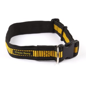 Crazee Dawg Nylon Heavy Duty 25mm x 650mm Adjustable Dog Collar – Yellow Crazee Dawg Nylon Heavy Duty 25mm x 650mm Adjustable Dog Collar – Yellow