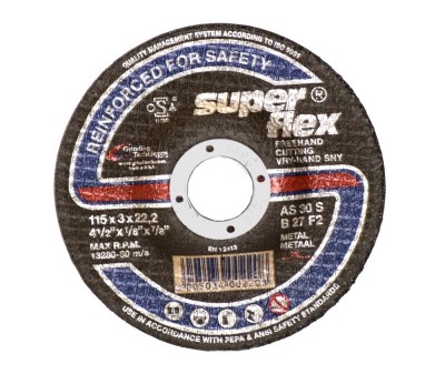 Superflex – Steel Cutting Disc – 11.5cm Superflex – Steel Cutting Disc – 11.5cm