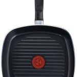 Tefal – 26cm Extra Non-Stick Grill Pan – Black Tefal – 26cm Extra Non-Stick Grill Pan – Black