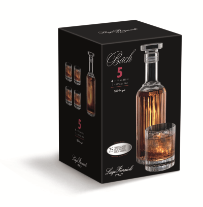Luigi Bormioli – Bach Glass Whisky Set – Set of 5 Luigi Bormioli – Bach Glass Whisky Set – Set of 5