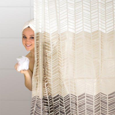 The Bathroom Shop – Shower Curtain Peva – Chevron – White The Bathroom Shop – Shower Curtain Peva – Chevron – White