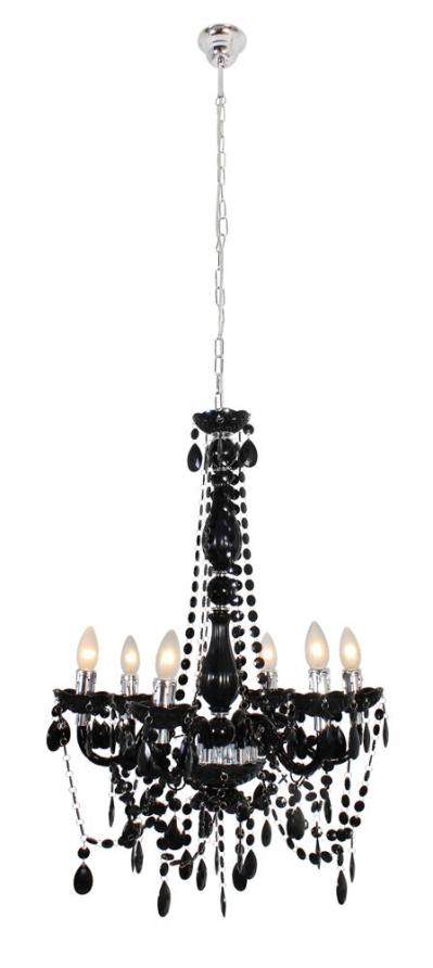 Eurolux – Octave Chandelier 6 Litre – Acrylic Black Eurolux – Octave Chandelier 6 Litre – Acrylic Black