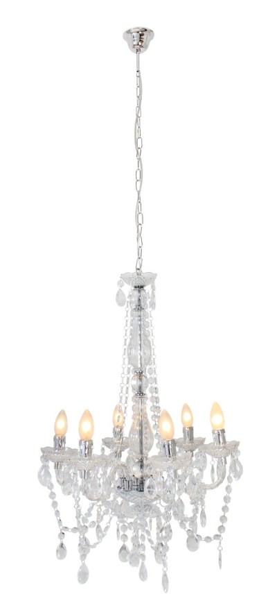 Eurolux – Octave Chandelier 6 Litre – Acrylic Clear Eurolux – Octave Chandelier 6 Litre – Acrylic Clear
