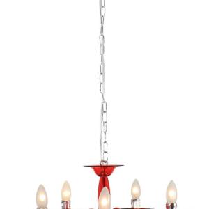 Eurolux – Orlene Chandelier 5 Litre – Acrylic Red Eurolux – Orlene Chandelier 5 Litre – Acrylic Red