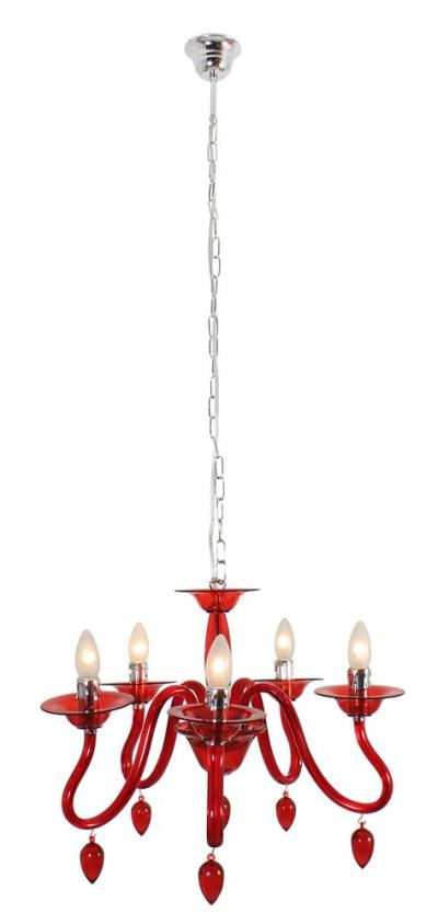 Eurolux – Orlene Chandelier 5 Litre – Acrylic Red Eurolux – Orlene Chandelier 5 Litre – Acrylic Red