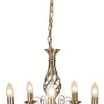 Eurolux – Olivia 5 Light Chandelier – Antique Brass Eurolux – Olivia 5 Light Chandelier – Antique Brass