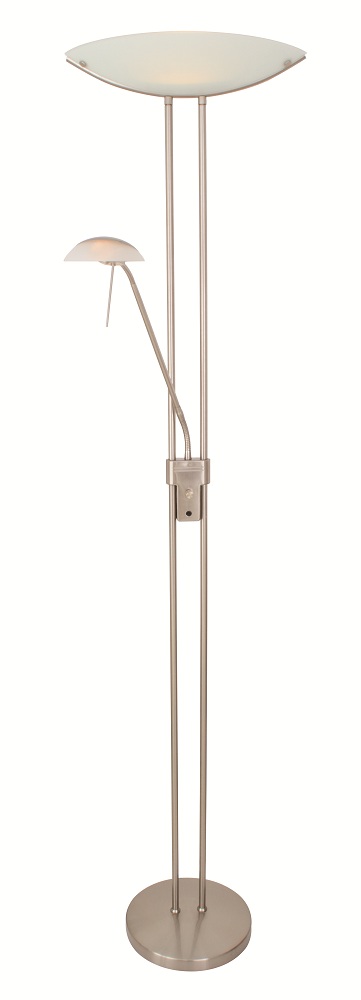 Eurolux – Baya Floor Light – Satin Chrome Eurolux – Baya Floor Light – Satin Chrome