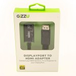 Gizzu Display Port to HDMI Active Adapter – Black Gizzu Display Port to HDMI Active Adapter – Black