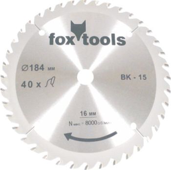 Fox Circular Saw Blade S/ProTCT 184X30X40T Fox Circular Saw Blade S/ProTCT 184X30X40T