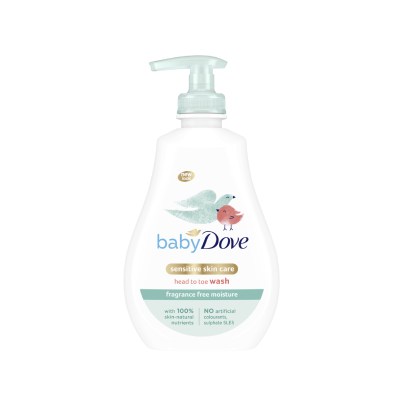 Baby Dove Sensitive Moisture Head to Toe Wash 400ml Baby Dove Sensitive Moisture Head to Toe Wash 400ml