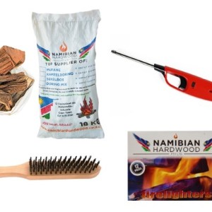 Namibian Hardwood Braai & Fireplace Wood Combo – Short Pieces 18kg Namibian Hardwood Braai & Fireplace Wood Combo – Short Pieces 18kg