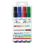 Collosso Whiteboard Markers Bullet Point – Wallet of 4 Collosso Whiteboard Markers Bullet Point – Wallet of 4