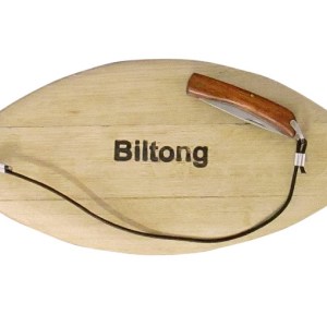 Oval Serving Biltong Board with Knife Oval Serving Biltong Board with Knife