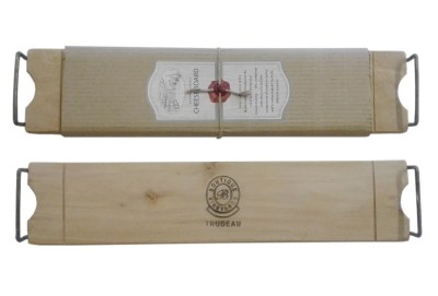 Trudeau Baguette Serving Board Tray with Iron Handles Trudeau Baguette Serving Board Tray with Iron Handles