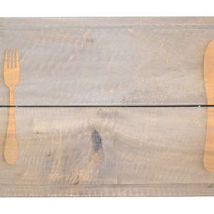 Place Mat with Knife & Fork Design Place Mat with Knife & Fork Design