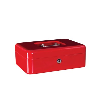 Treeline Cash Box Metal 10 Inch Red (250mm) Treeline Cash Box Metal 10 Inch Red (250mm)