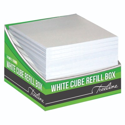 Treeline 100 x 100mm White Memo Cube Refill Treeline 100 x 100mm White Memo Cube Refill
