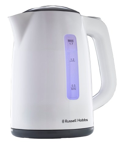 Russell Hobbs 1.7L Plastic Kettle – White Russell Hobbs 1.7L Plastic Kettle – White