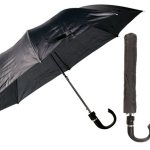 Bulk Pack x3 Black Foldup Gents Umbrella with Cover – 50cm Bulk Pack x3 Black Foldup Gents Umbrella with Cover – 50cm