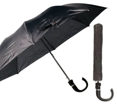 Bulk Pack x3 Black Foldup Gents Umbrella with Cover – 50cm Bulk Pack x3 Black Foldup Gents Umbrella with Cover – 50cm