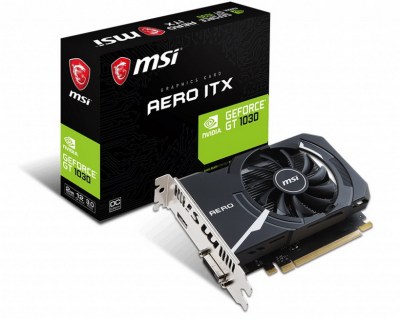 MSI Geforce GT1030 2GB AERO ITX Edition Graphics Card MSI Geforce GT1030 2GB AERO ITX Edition Graphics Card