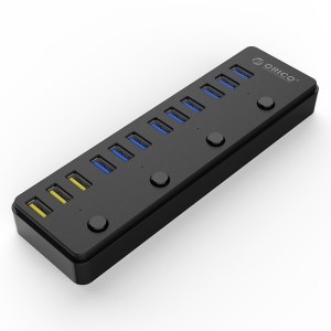 Orico 12 Port USB3.0 Hub – Black Orico 12 Port USB3.0 Hub – Black