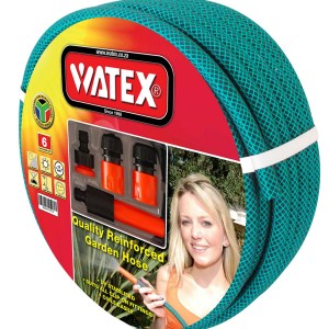 Watex Garden Hose 6 Year – 12mm x 20m with Fittings Watex Garden Hose 6 Year – 12mm x 20m with Fittings