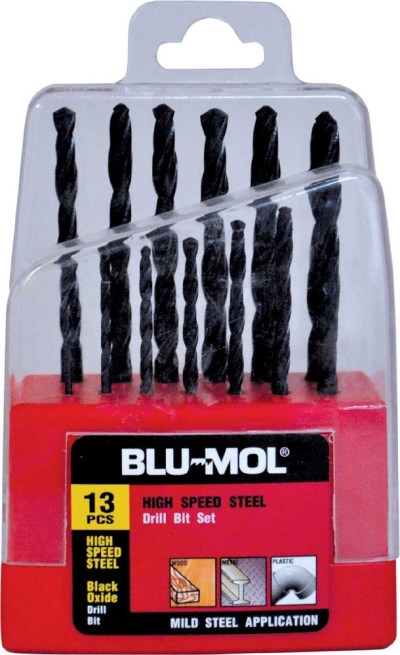 Blu-Mol – High-Speed Steel Drill Bit – Set of 13 Blu-Mol – High-Speed Steel Drill Bit – Set of 13