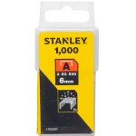 Stanley – Light-Duty Staples – 6mm x 1000 Pieces Stanley – Light-Duty Staples – 6mm x 1000 Pieces