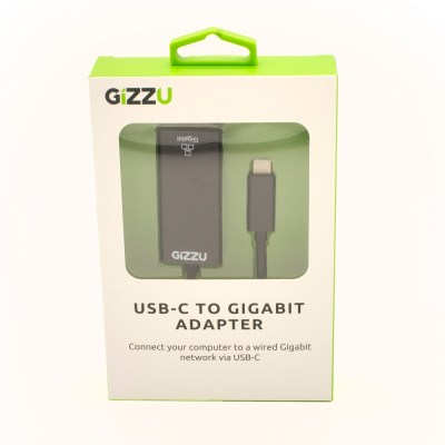 GIZZU USB-C To Gigabit Adapter – Black GIZZU USB-C To Gigabit Adapter – Black
