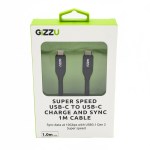Gizzu USB3.1 C To USB-C 1m Cable – Black Gizzu USB3.1 C To USB-C 1m Cable – Black