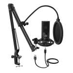 Fifine T669 Cardioid USB Condensor Microphone Arm Desk Mount Kit – Black Fifine T669 Cardioid USB Condensor Microphone Arm Desk Mount Kit – Black
