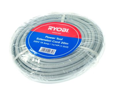 Ryobi – 220V Power Tool Extension Cord – 20m Ryobi – 220V Power Tool Extension Cord – 20m