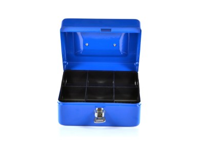 SourceDirect Steel Cash Money Box – Blue SourceDirect Steel Cash Money Box – Blue