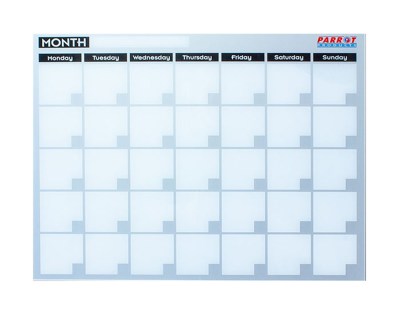 Parrot Monthly Planner Cast Acrylic – 600 x 450mm Parrot Monthly Planner Cast Acrylic – 600 x 450mm