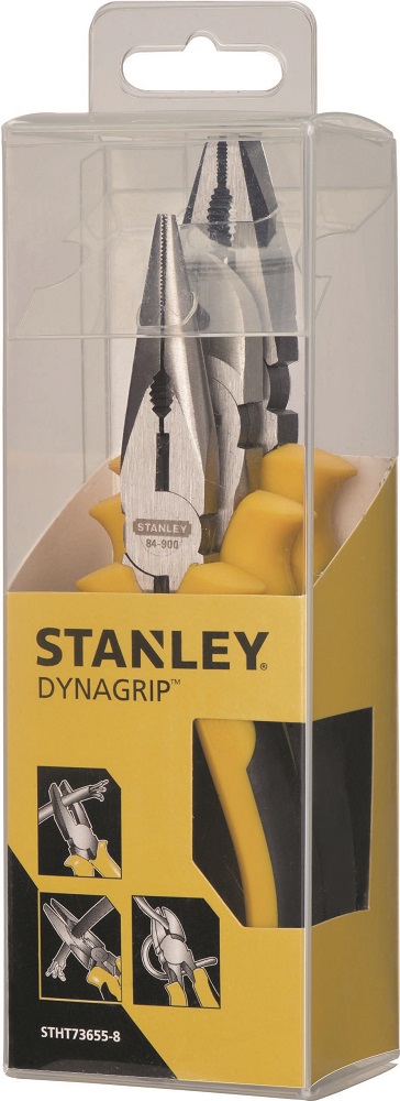 Stanley – Dynagrip Bi-Material Plier Set – 3 Piece Stanley – Dynagrip Bi-Material Plier Set – 3 Piece