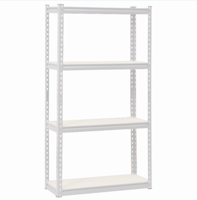 Wildberry – White Metal Shelving (4 Shelves MDF) – White Wildberry – White Metal Shelving (4 Shelves MDF) – White