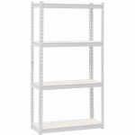 Wildberry – White Metal Shelving (4 Shelves MDF) – White Wildberry – White Metal Shelving (4 Shelves MDF) – White