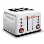 Morphy Richards – 4 Slice Accent Toaster – White With Rose Gold Morphy Richards – 4 Slice Accent Toaster – White With Rose Gold