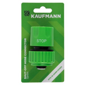 Kaufmann Shut Off Hose Connector – 20mm Kaufmann Shut Off Hose Connector – 20mm
