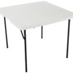 Oztrail 3 ‘Fold In Half Blow Mould Square Table Oztrail 3 ‘Fold In Half Blow Mould Square Table