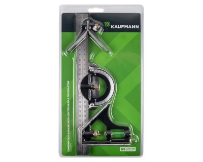 Kaufmann – Combination Square – Center & Angle – 300mm Kaufmann – Combination Square – Center & Angle – 300mm
