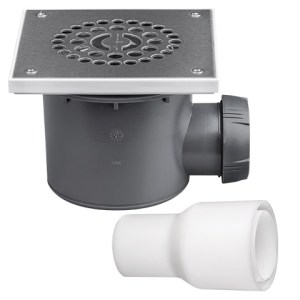 Wirquin Tourbillon Stainless Steel Shower Waste Trap Wirquin Tourbillon Stainless Steel Shower Waste Trap