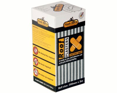 Flash Harry Waterproofing Roof Plasters – Black (100mm x 3m) Flash Harry Waterproofing Roof Plasters – Black (100mm x 3m)