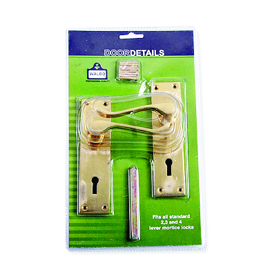 Waldo Lockset Victorian Curved Handle with 3 Lever SABS Mortice Lock Waldo Lockset Victorian Curved Handle with 3 Lever SABS Mortice Lock