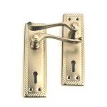 Waldo Lockset Victorian Straight Handle with 3 Lever SABS Mortice Lock Waldo Lockset Victorian Straight Handle with 3 Lever SABS Mortice Lock