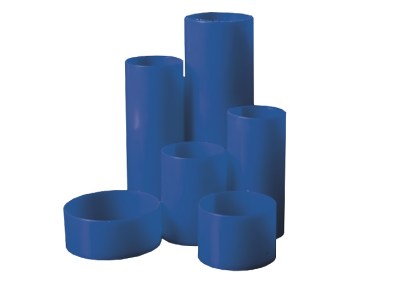 Treeline: Desktop Organiser Pen Holder – Blue – 6 Cylinders Treeline: Desktop Organiser Pen Holder – Blue – 6 Cylinders
