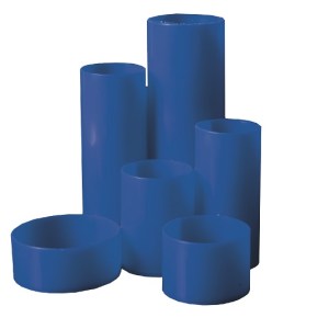 Treeline: Desktop Organiser Pen Holder – Blue – 6 Cylinders Treeline: Desktop Organiser Pen Holder – Blue – 6 Cylinders