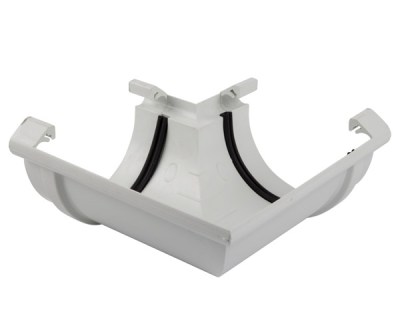 Agrinet Pvc Half-Round Gutter Corner Agrinet Pvc Half-Round Gutter Corner