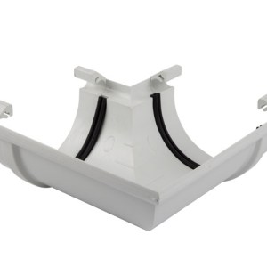 Agrinet Pvc Half-Round Gutter Corner Agrinet Pvc Half-Round Gutter Corner
